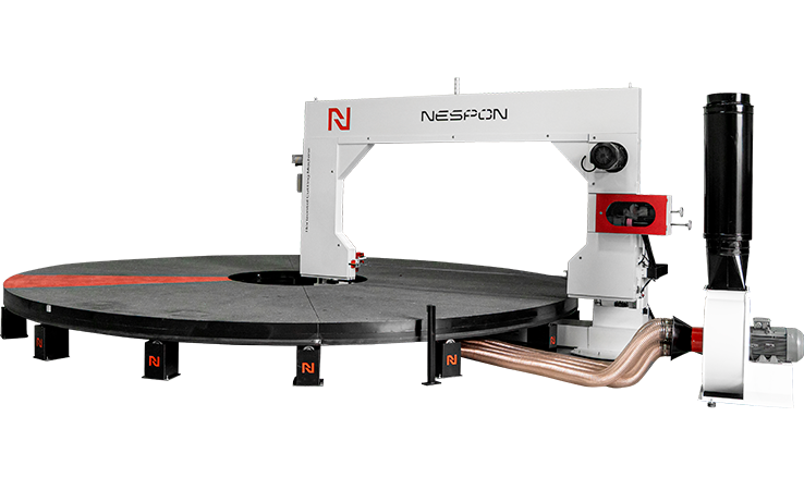 Circular Horizontal Foam Cutting Machine